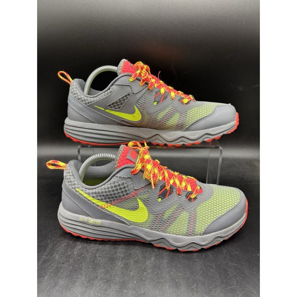 Nike Dual Fusion Trail 652869-008 Gray Running Shoes Sneaker Womens Size 10